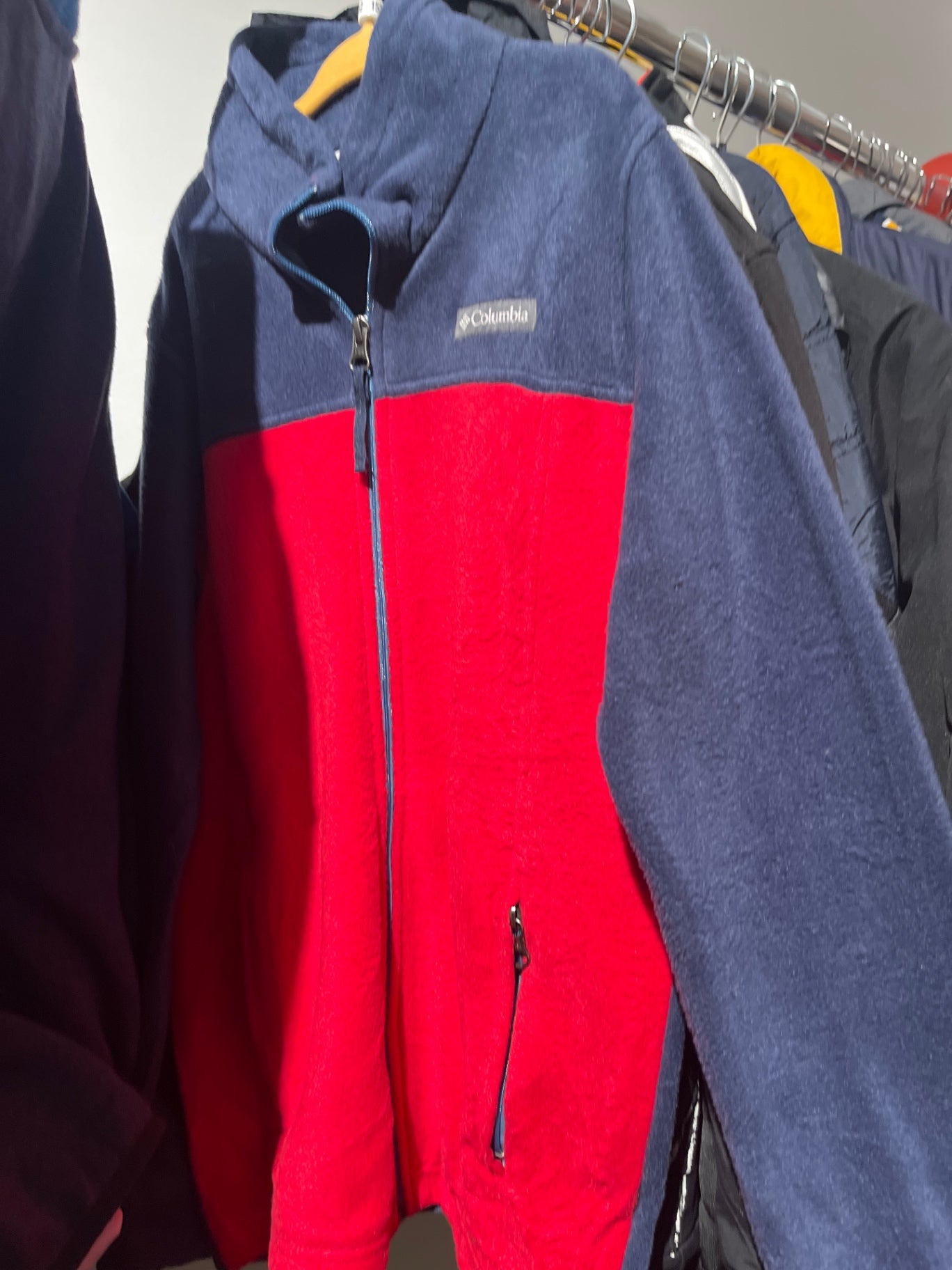 Columbia Jacke Blau und Rot Gr.: 152