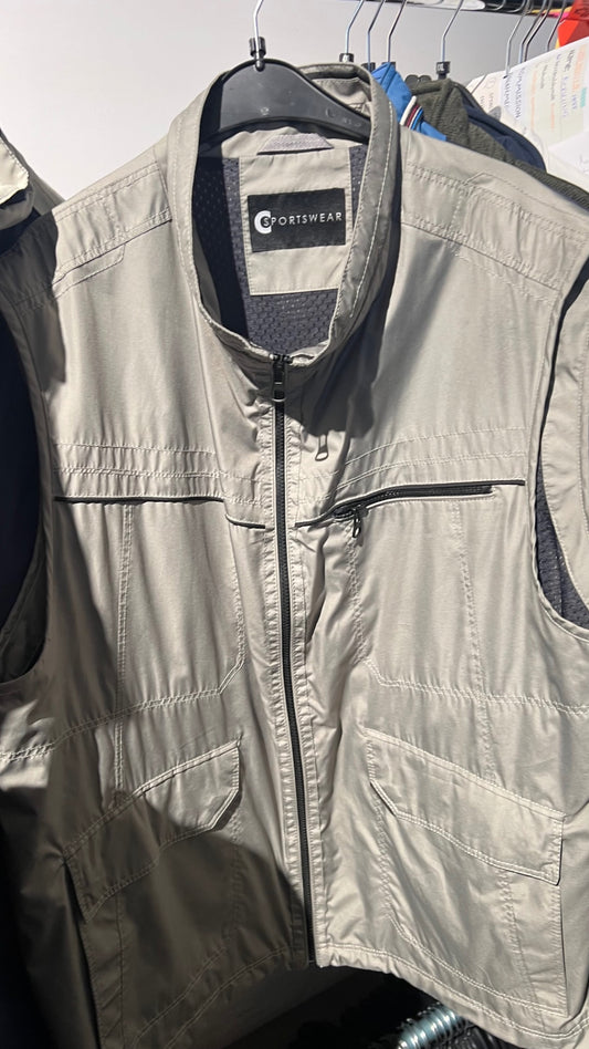 SPORTSWEAR Weste Grau Beige Gr.: XXL