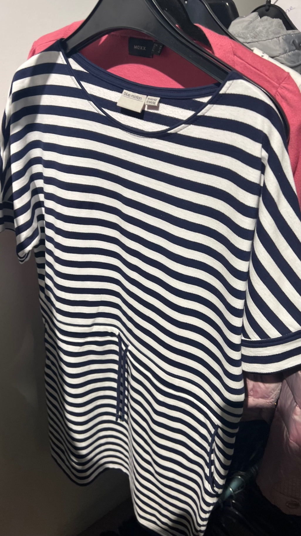 Blue motion T-Shirt Kleid Blau Weiß Gr.: M