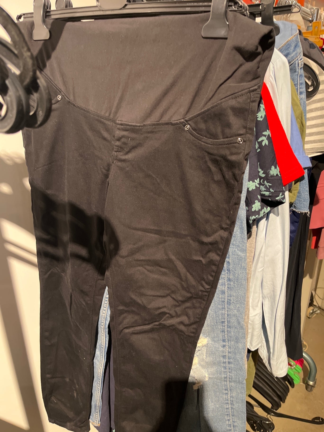 H&M Mama Umstands-Hose Schwarz Gr.: L
