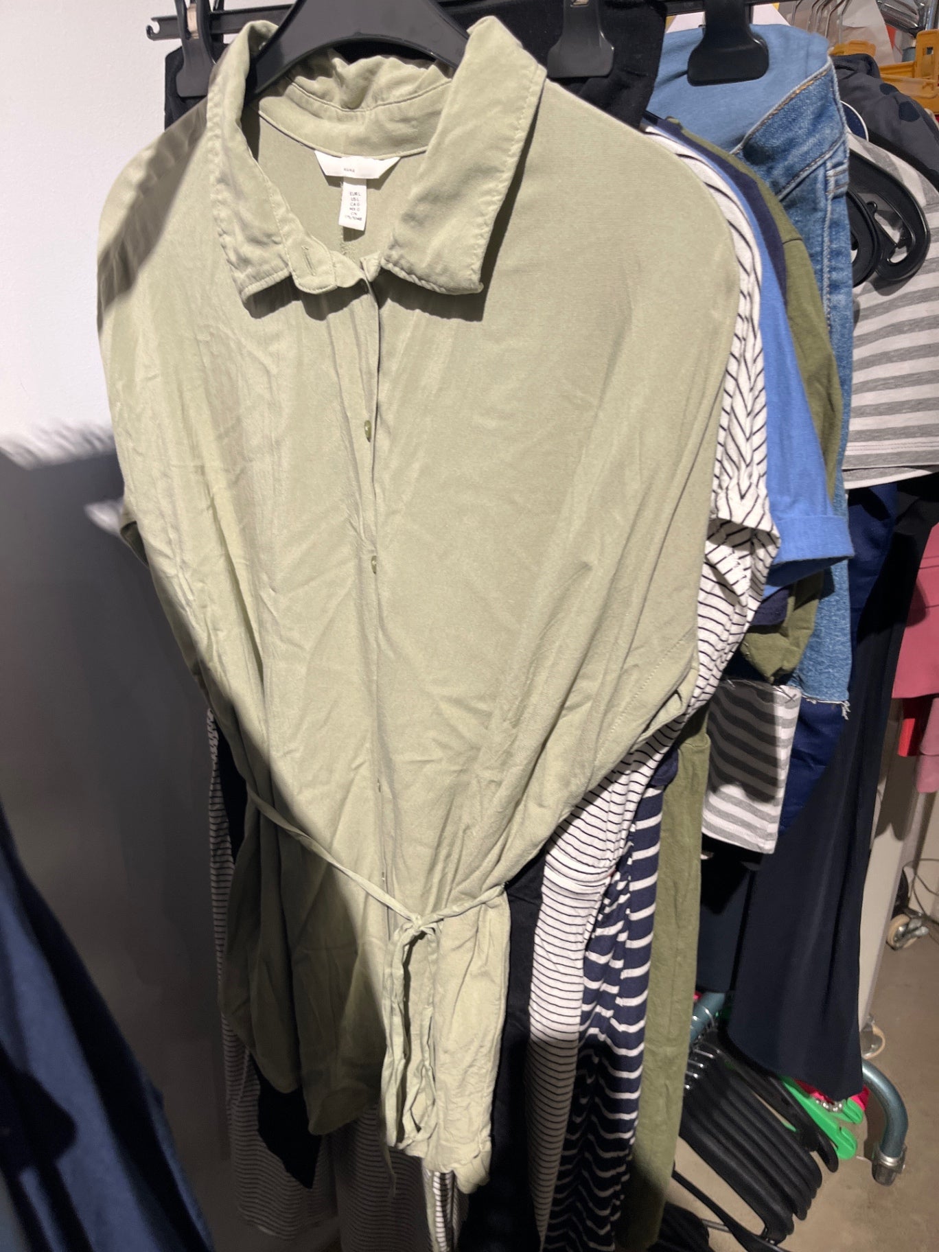 H&M Mama Umstandsbluse Hellgrün L