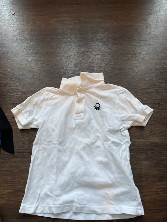 benetton Poloshirt Weiß Gr.: 110