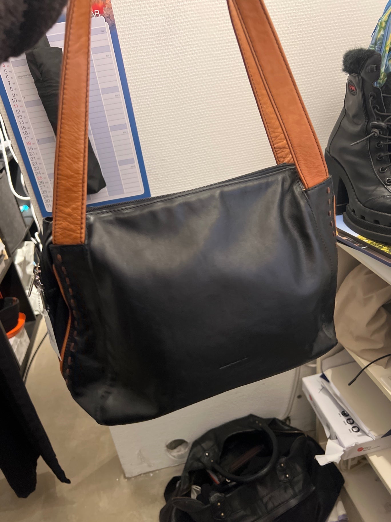 Rialto Tasche Schwarz Braun 