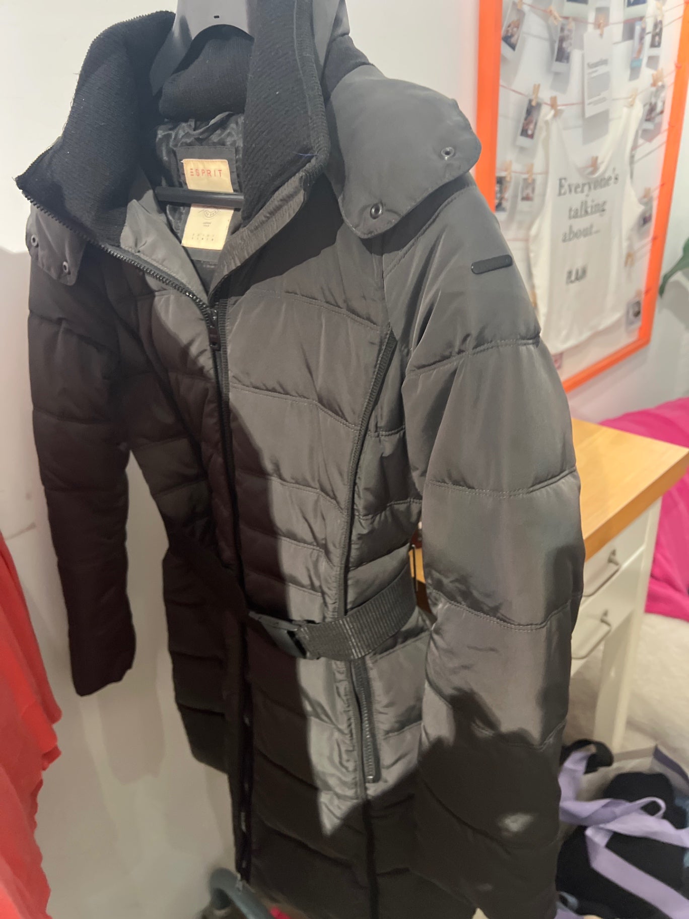 Esprit Mantel Grau, Schwarz Gr.: S