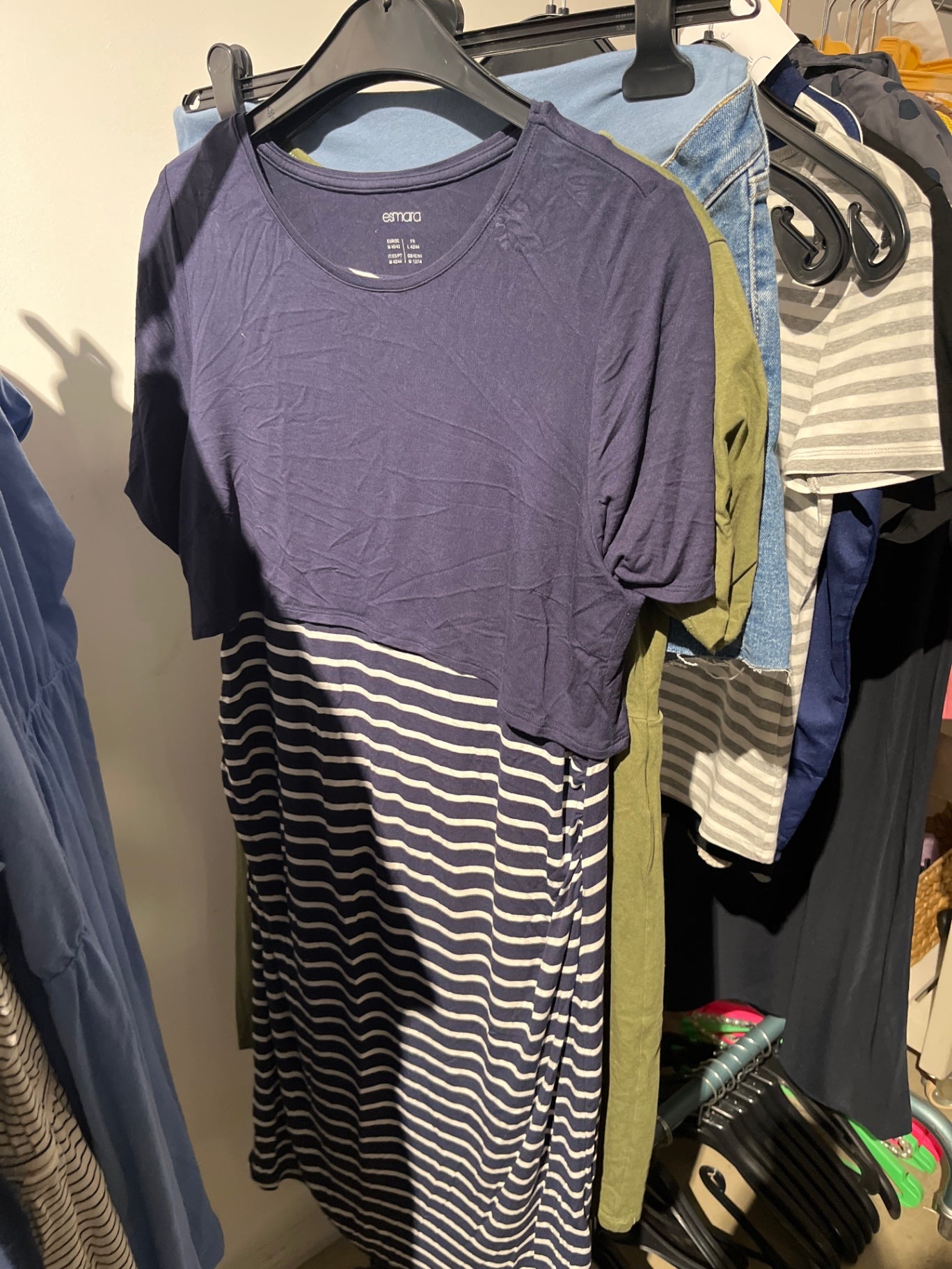 Esmara Kleid Blau Streifen Gr.: L