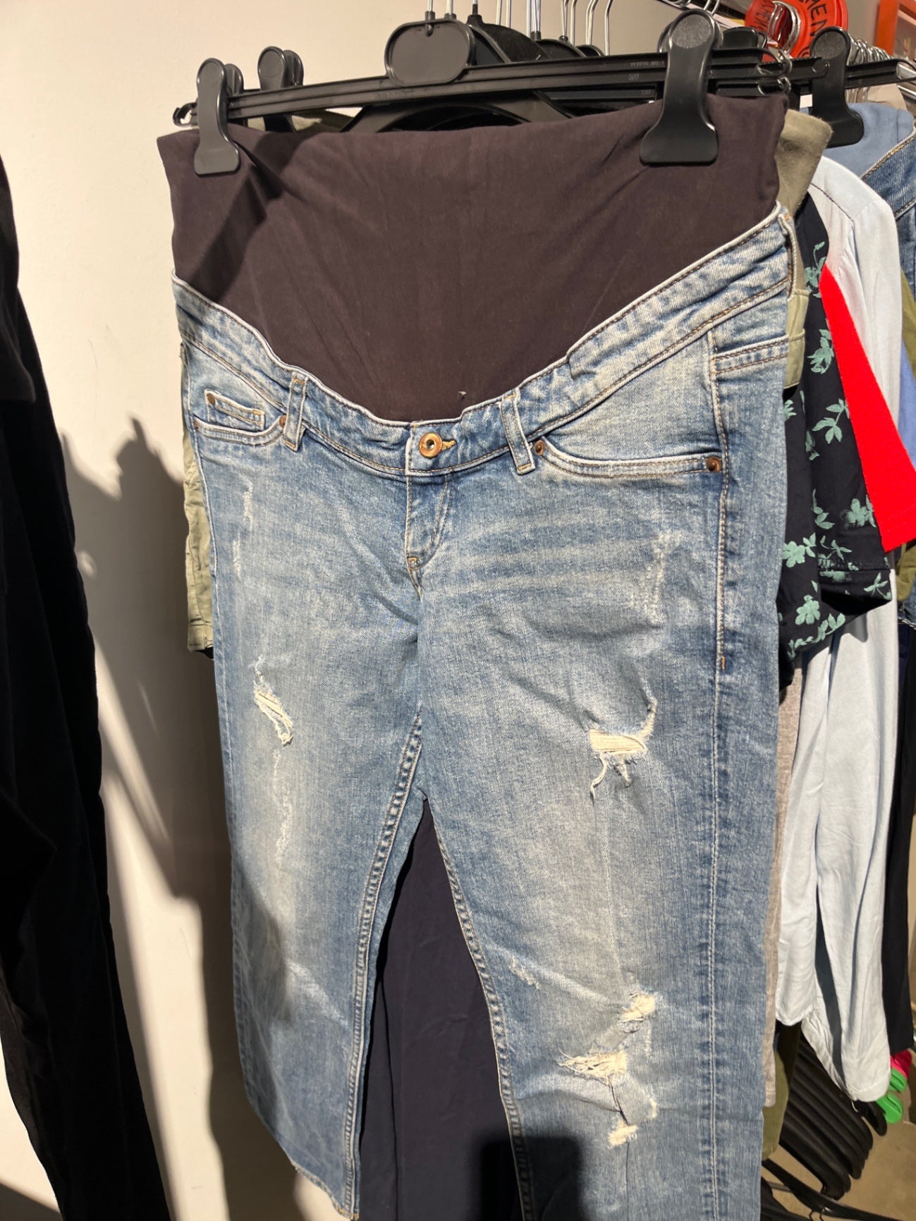 H&M Umstandsjeans Blau Gr.: L