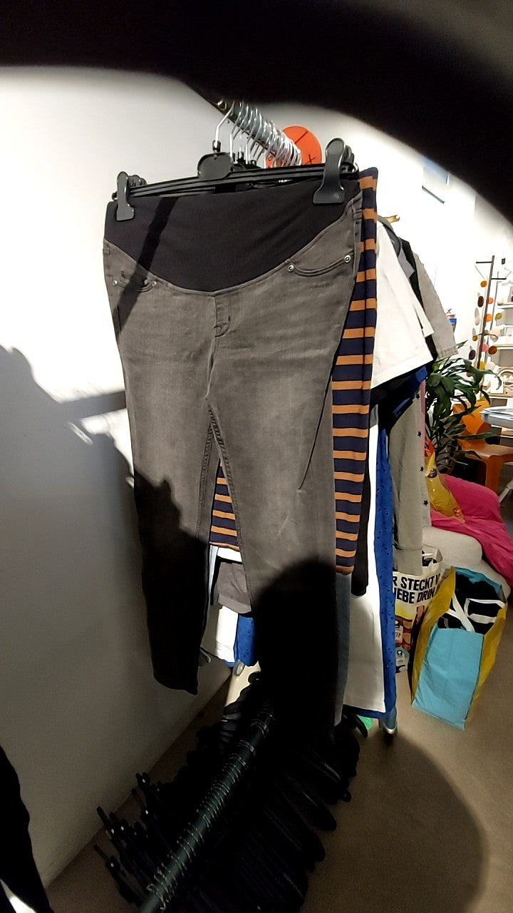 H&M Mama Umstandsjeans Grau Gr.: M