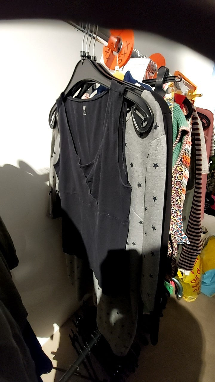 H&M Stilltop Schwarz Gr.: M