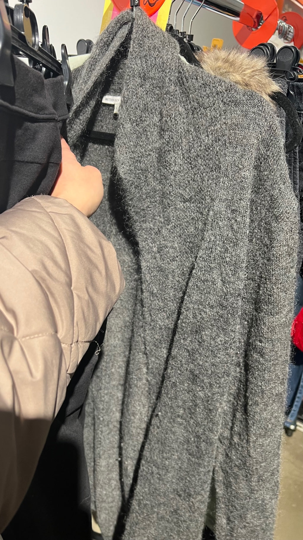 BETTER RICH Strickjacke Grau Gr.: S