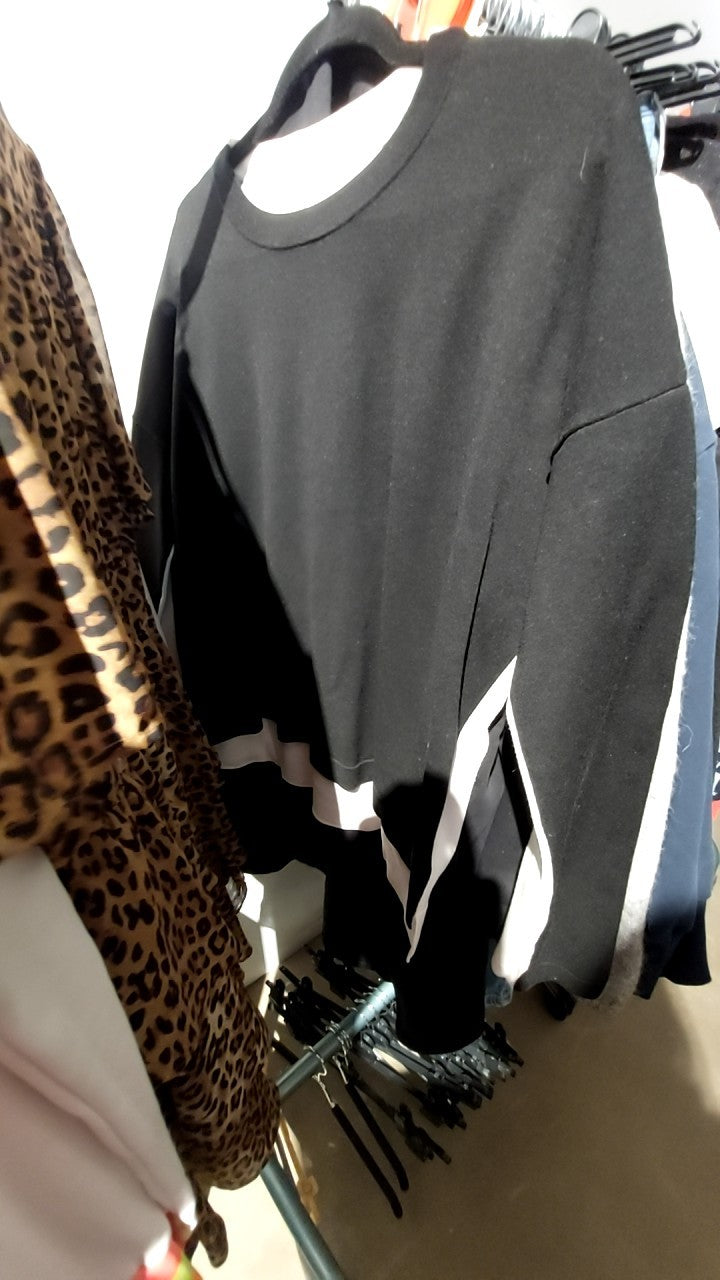 Marc O'Polo Pullover Schwarz/Weiß Gr.: XL