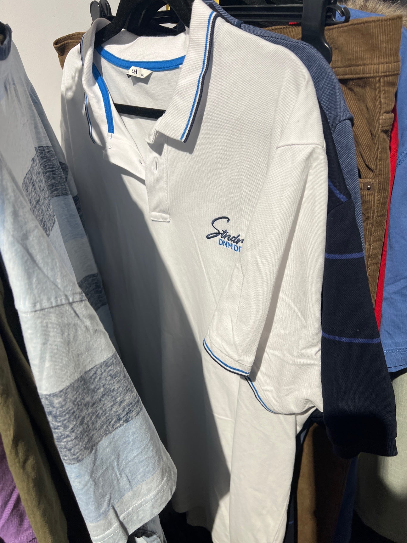C&A Poloshirt Weiß Gr.: XXXL