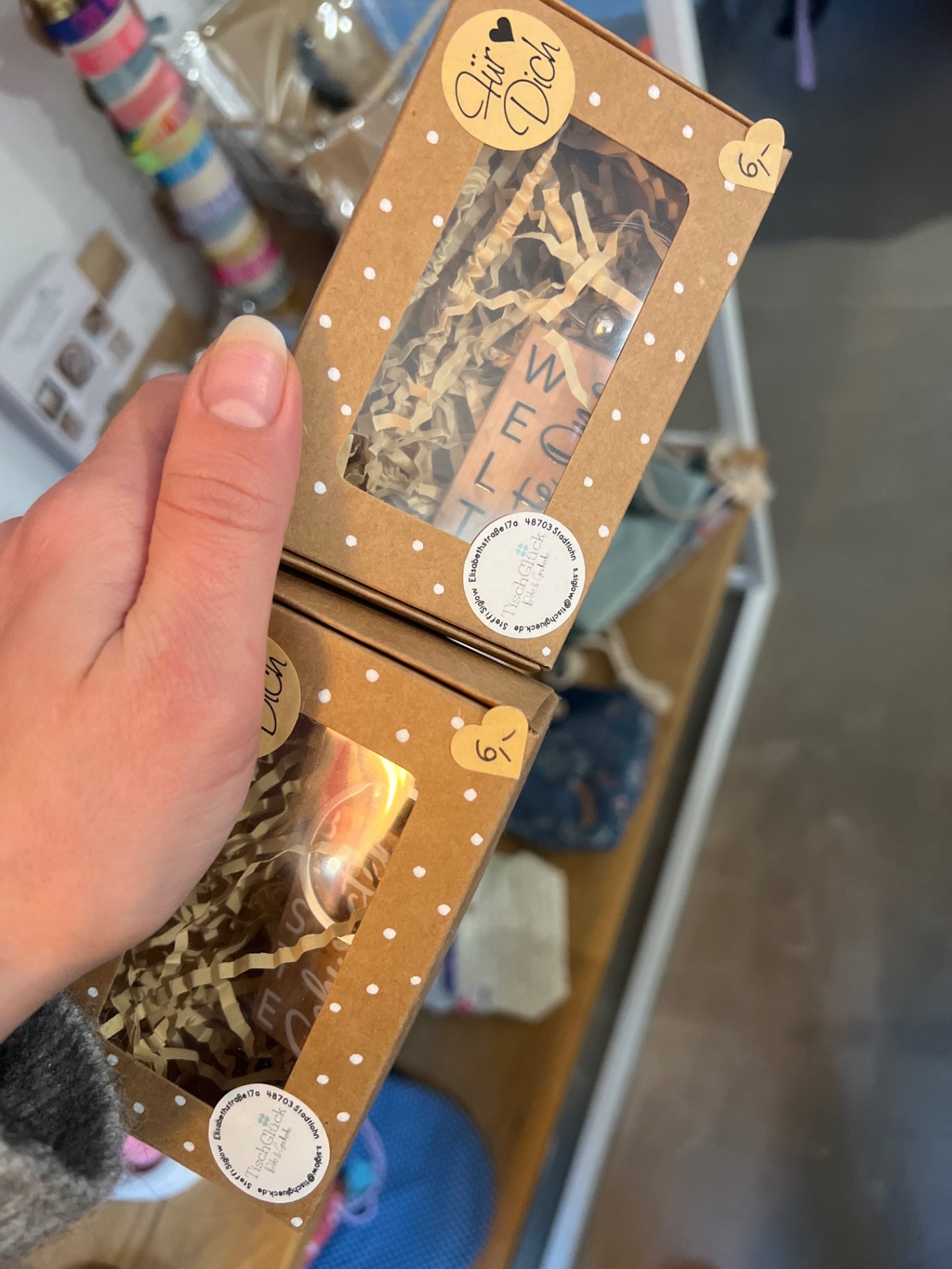 TischGlück Schlüsselanhänger Schachtel