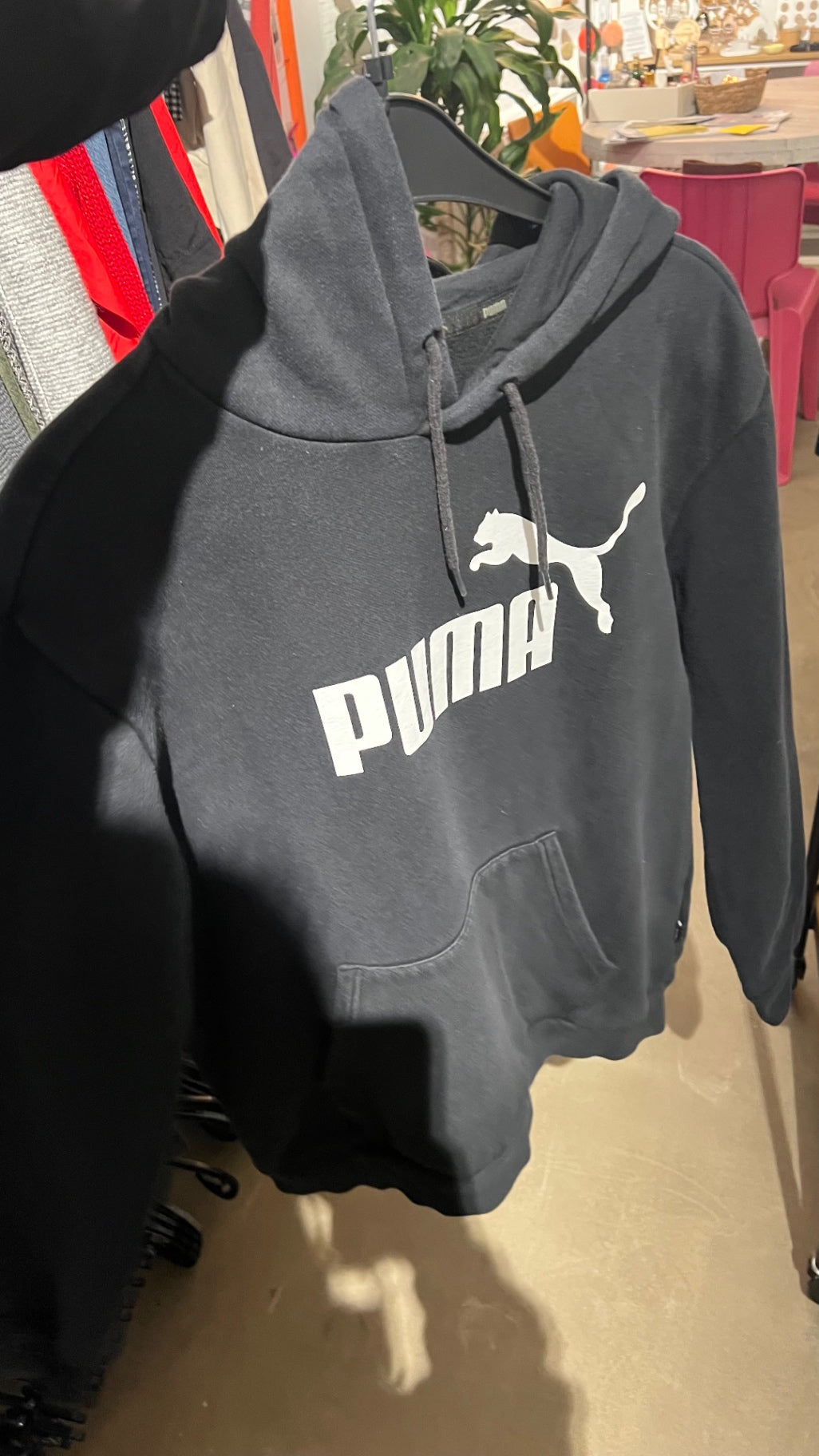 Puma Hoodie Schwarz Gr.: L Gebrauchsspuren