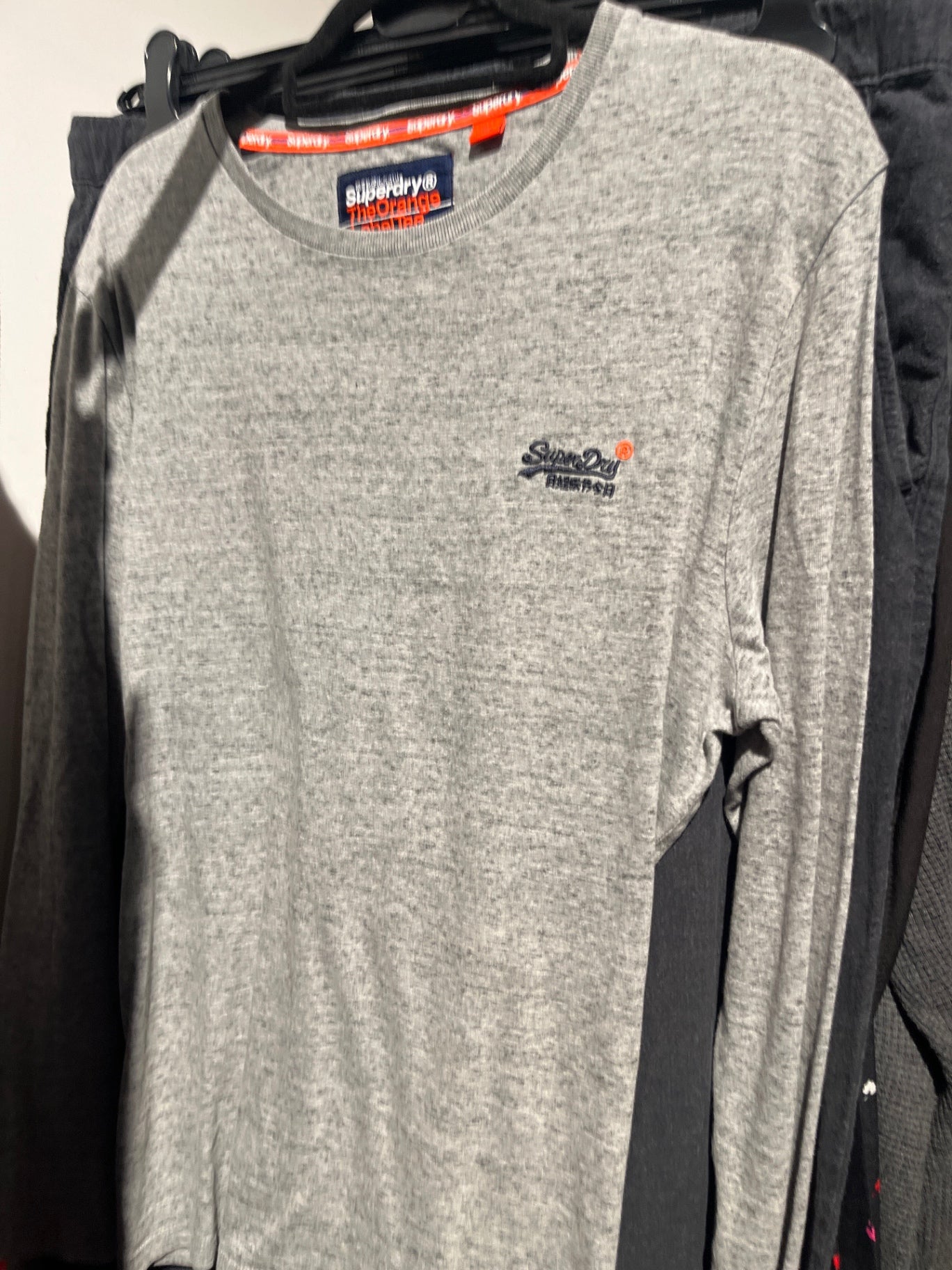 Superdry Langarmshirt Grau Gr.: L