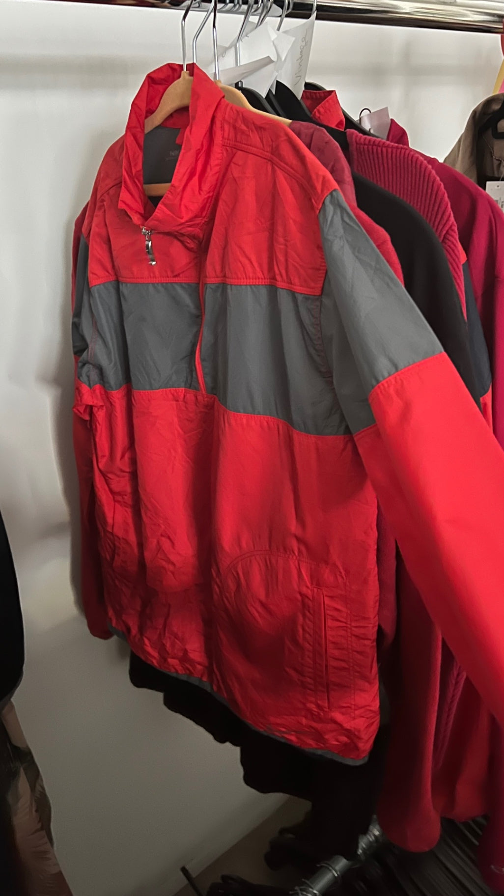 Nike Golf Jacke Rot und Grau Gr.: