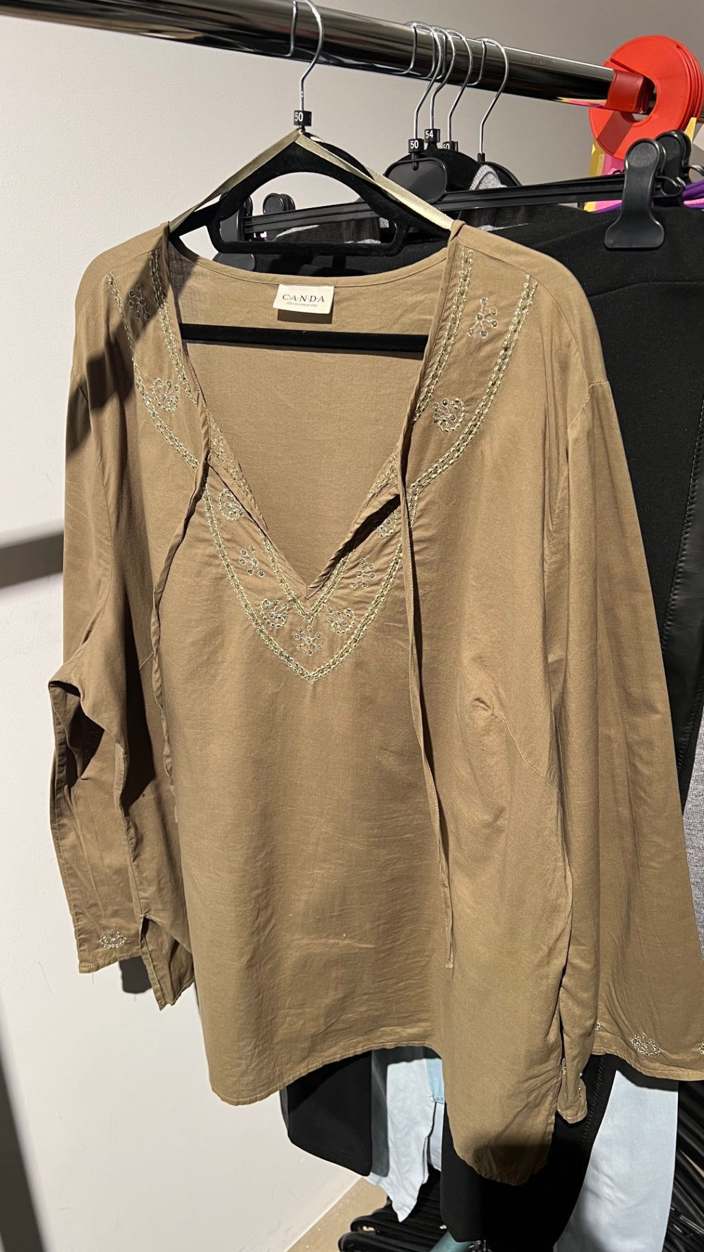 Canda Bluse Beige Gr.: 50