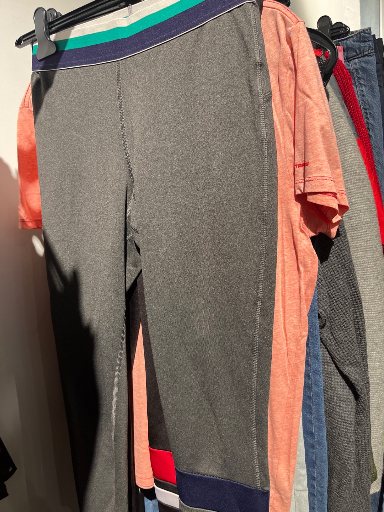 Crane Sportleggings Grau Gr.: M