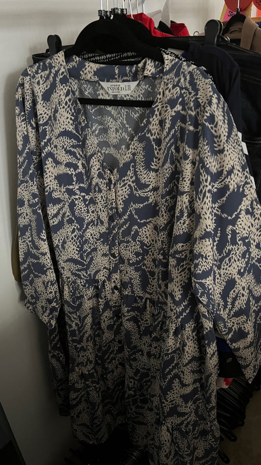 Studio Untold Kleid Blau Beige Gr.: 52