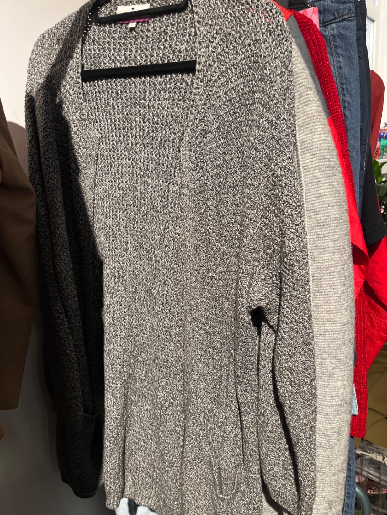 Tom Tailor lange Strickjacke Grau L
