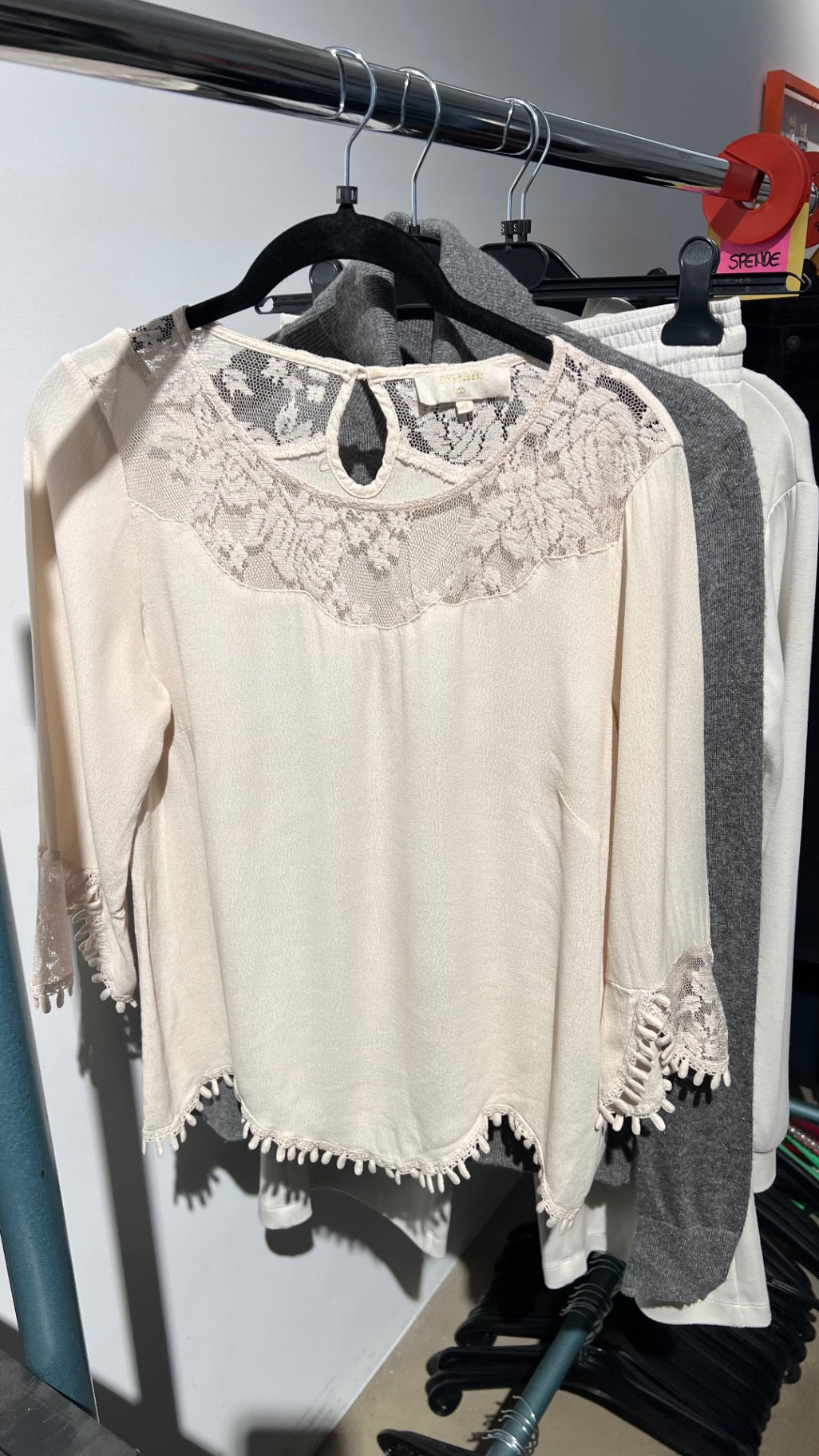 Cream Bluse Creme Gr.: M