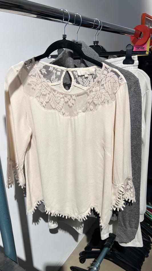 Cream Bluse Creme Gr.: M