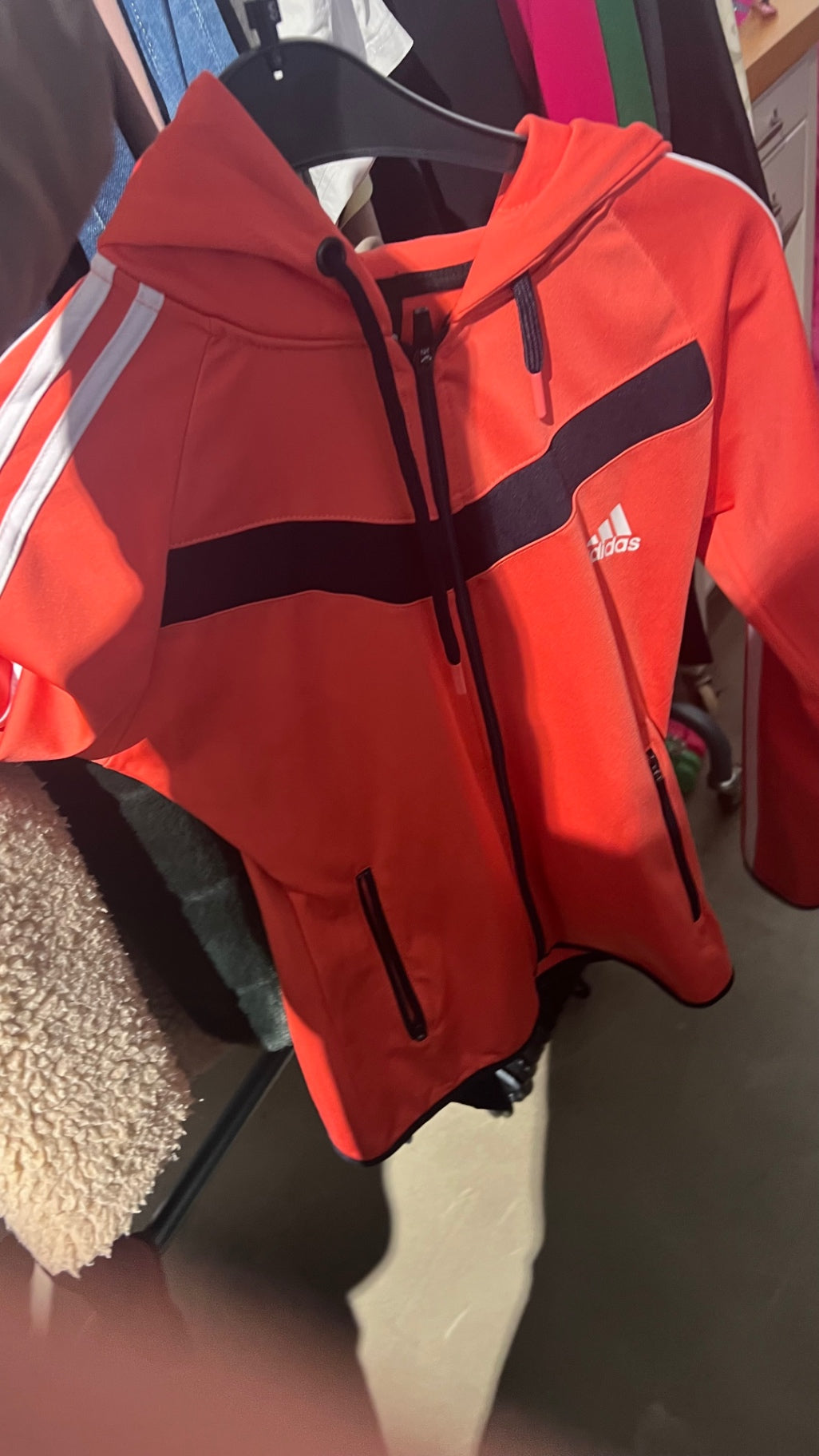Adidas Jacke Rot Gr.: S