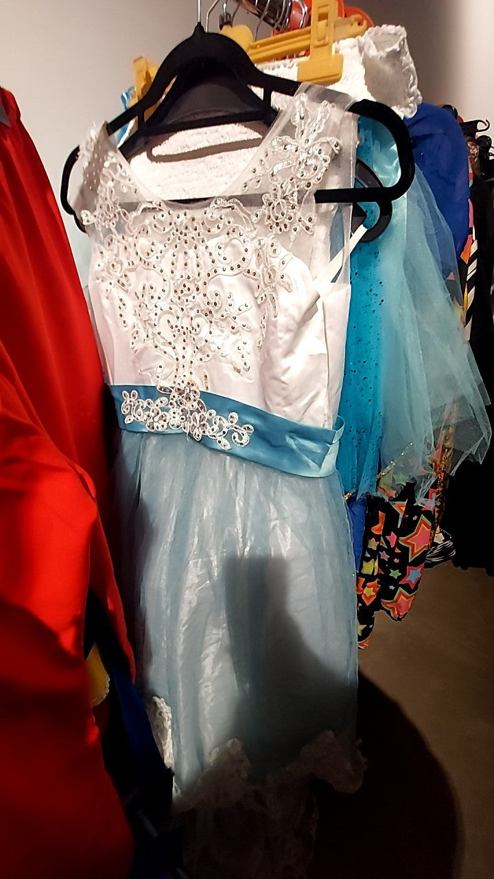 Sissi Karnevalskostüm Türkis/Weiß 