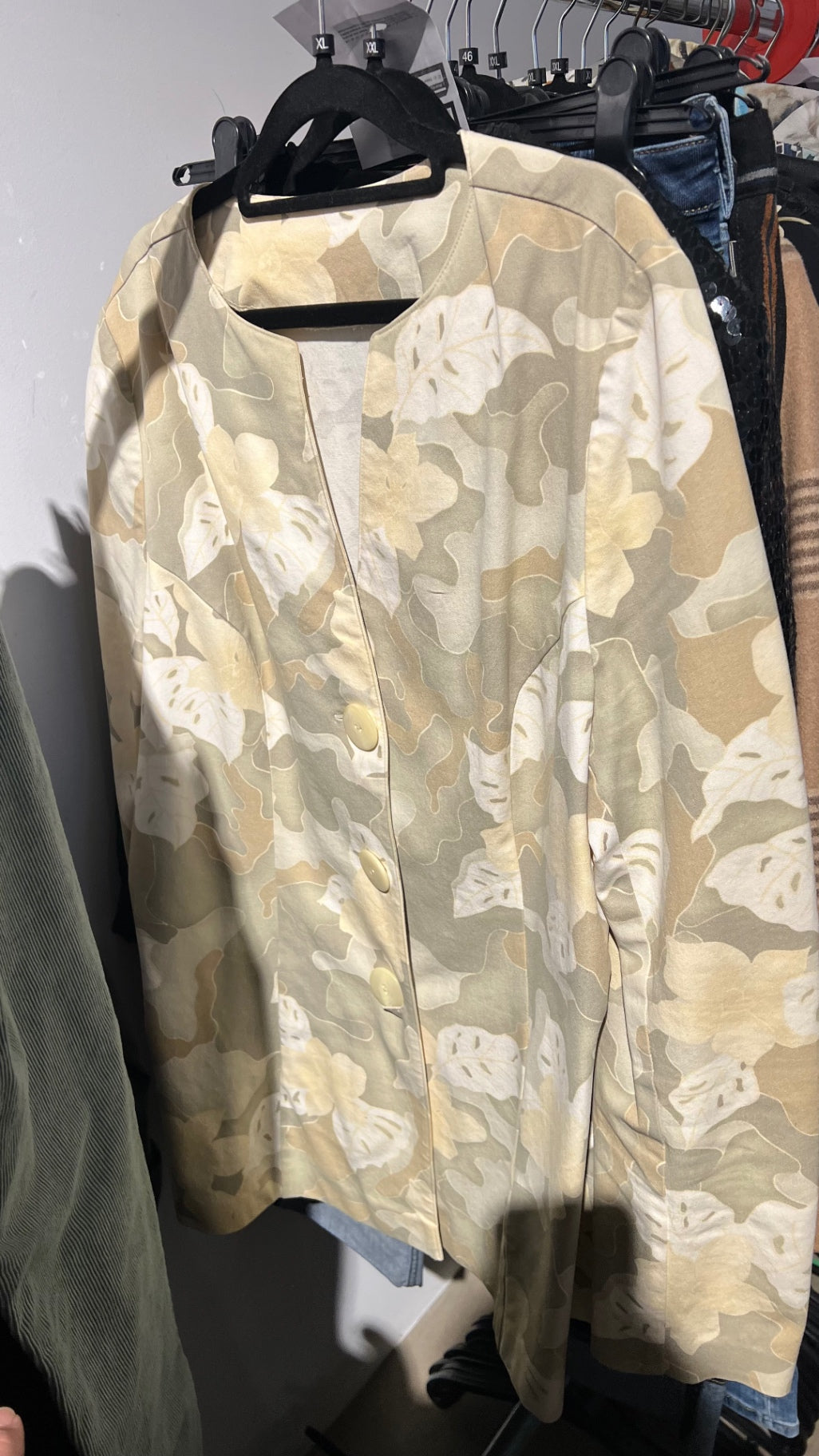 Blazer Beige-weiß Gr.: XXL