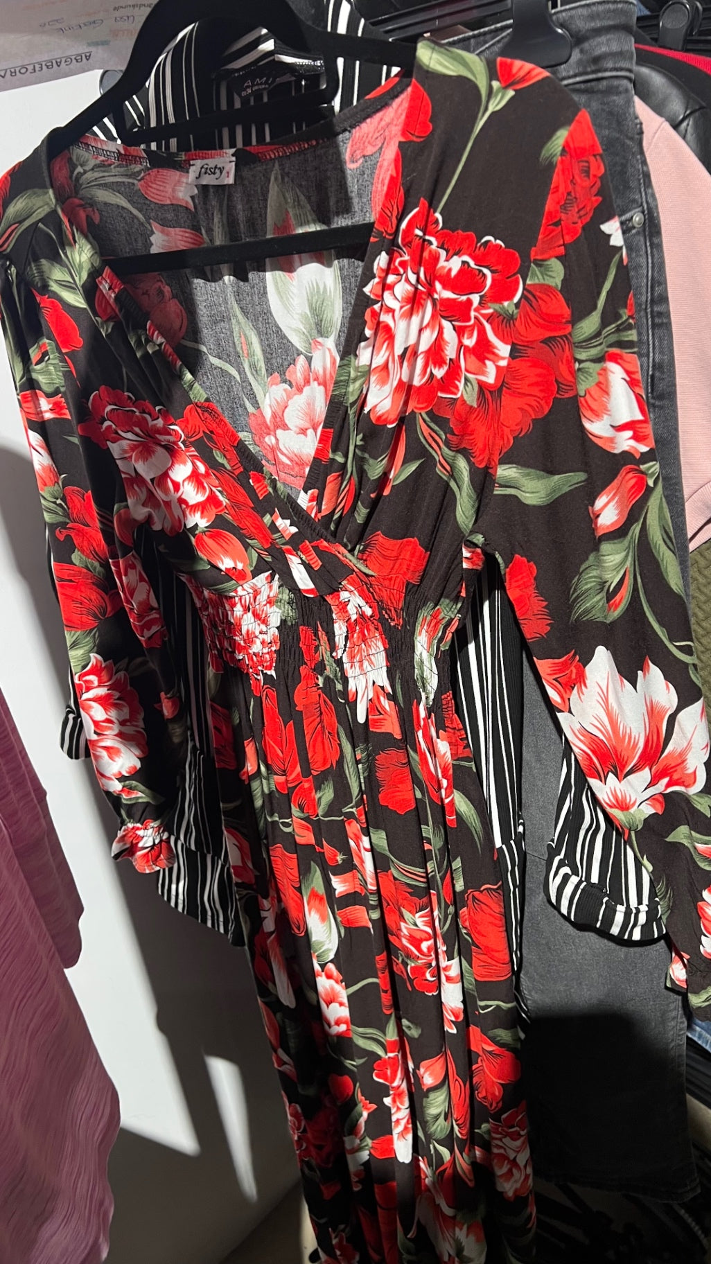 Fisty Kleid Schwarz, Rot Gr.: XS