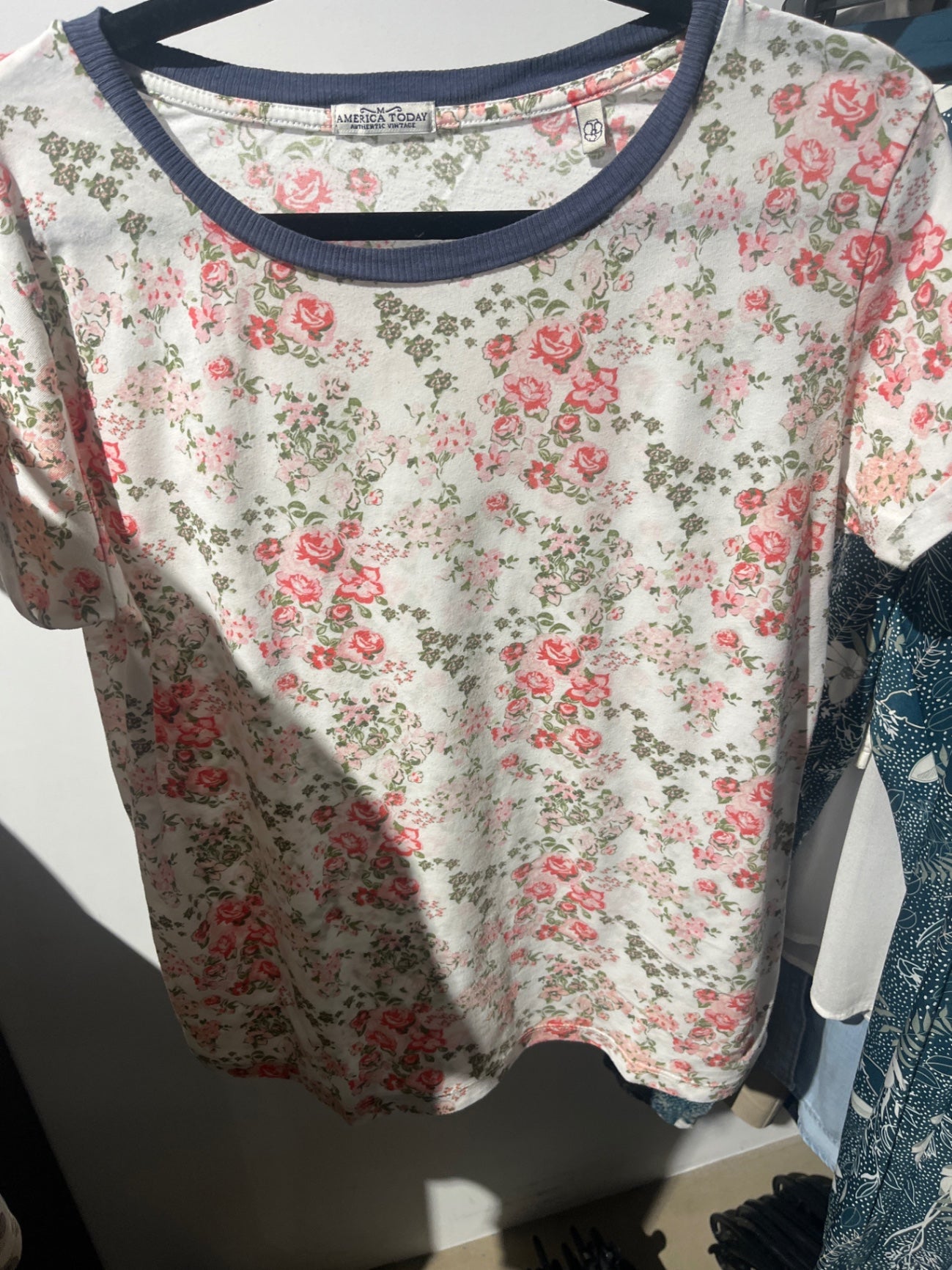 America Today T-Shirt Tod Blumen Gr.: M