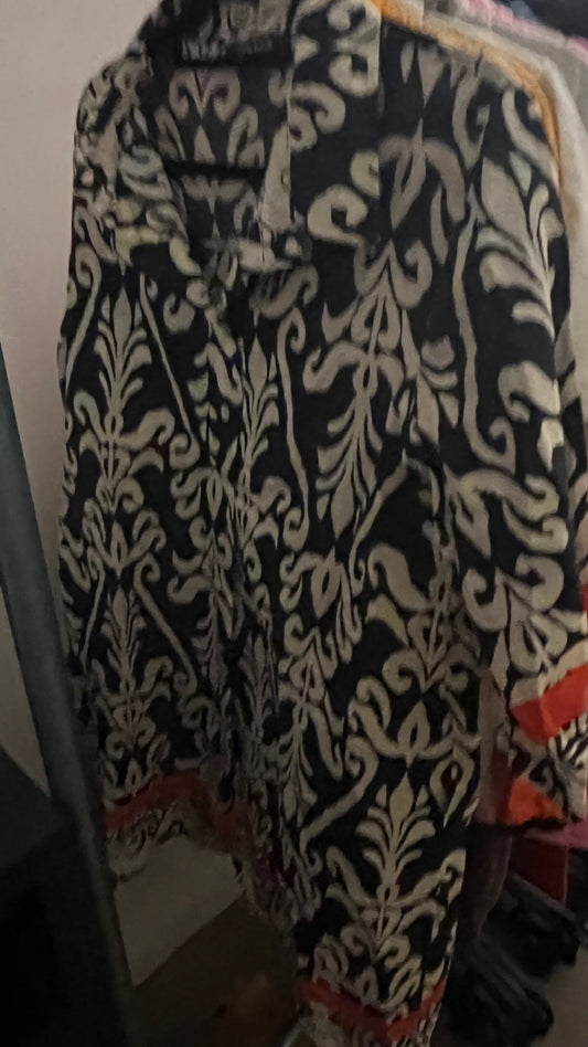 St. Barth Bluse Schwarz Beige Gr.: XXL