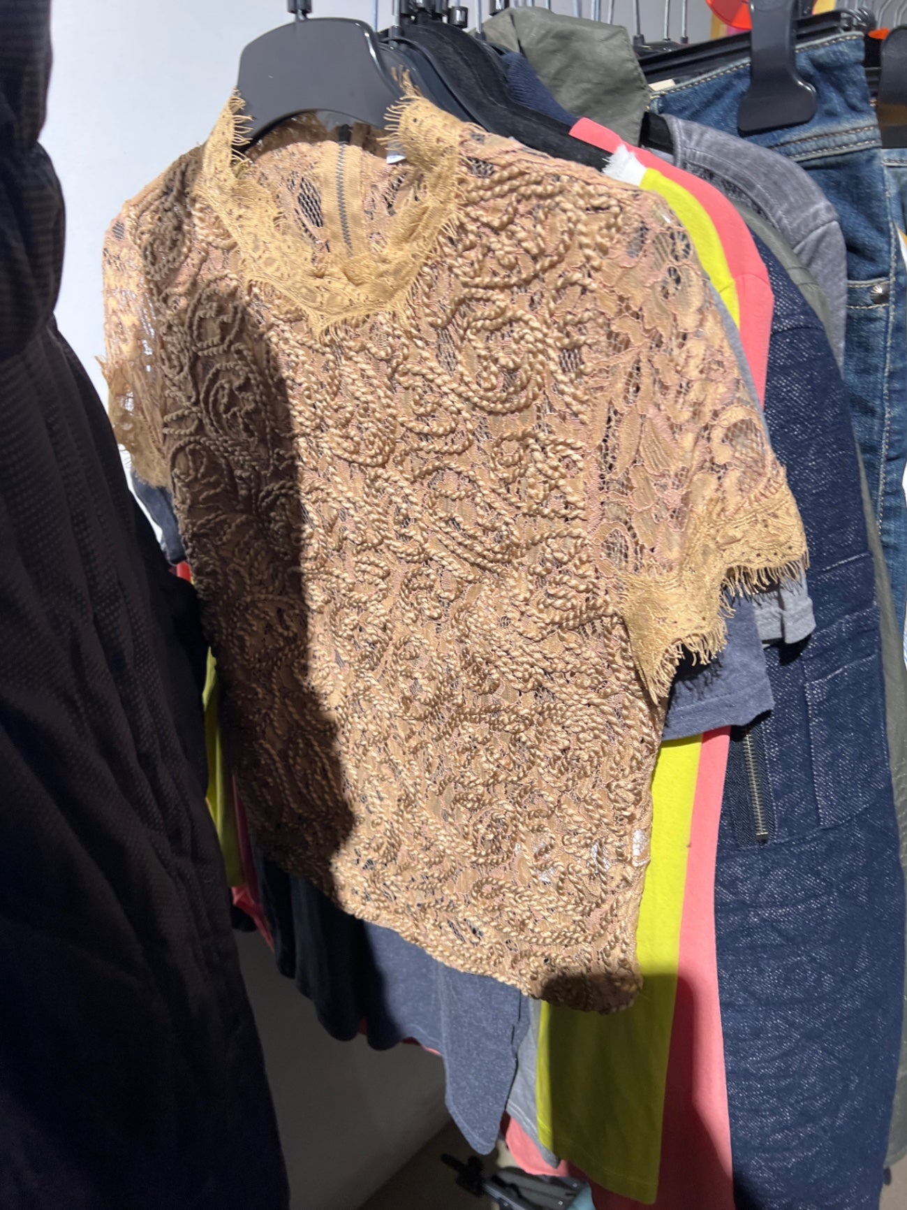 Zara Netzoberteil Beige Gr.: M