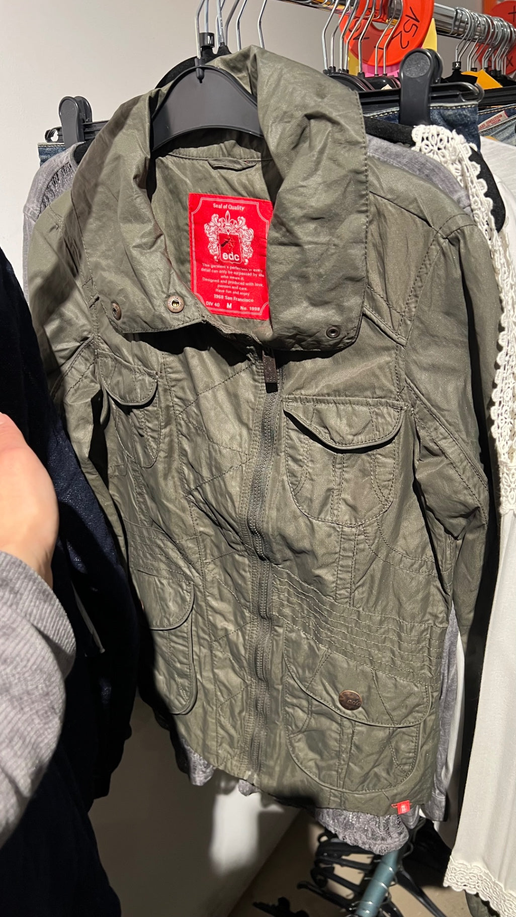 EDC Jacke Grün Gr.: M