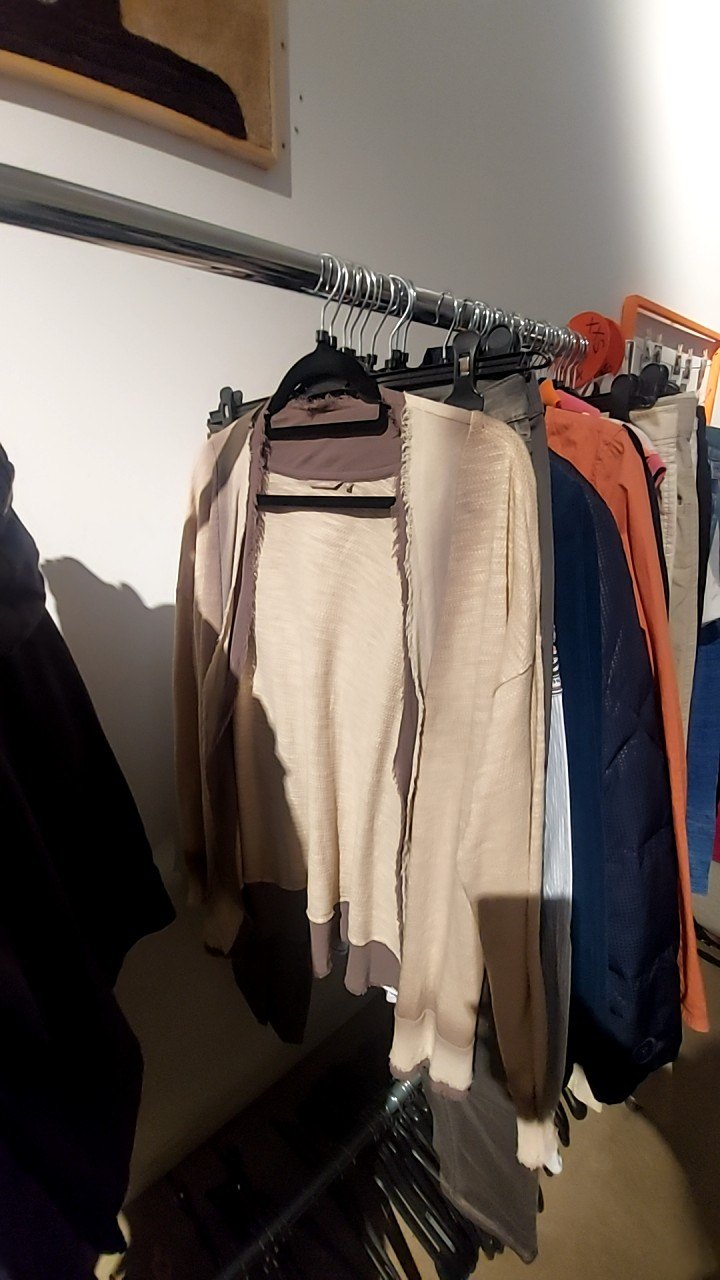 Sandwich Jäckchen Beige/Braun Gr.: S
