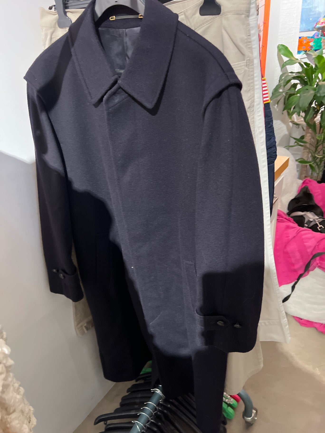 Herren Mantel Schwarz Gr.: XL