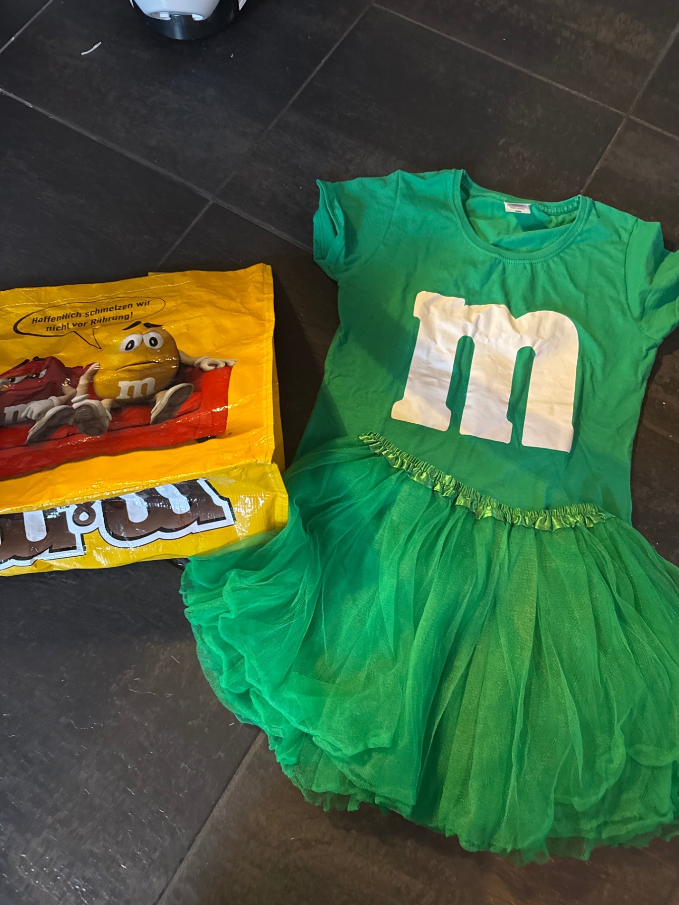 M&M Kostüm Grün Gr.: XS