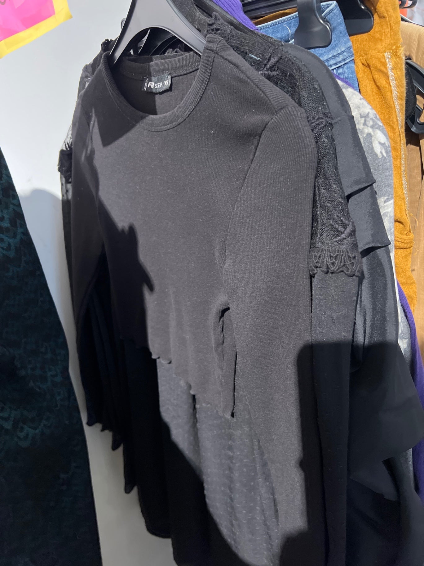FB SISTER Langarmshirt Schwarz Gr.: XS