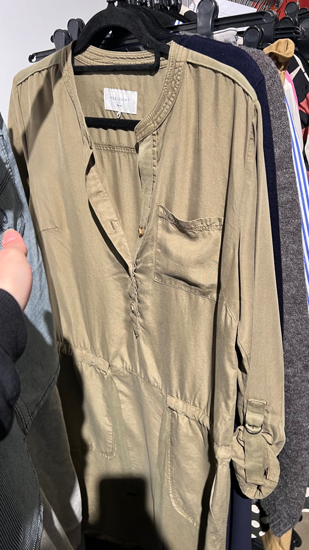 FREEQUENT Kleid Beige Gr.: M