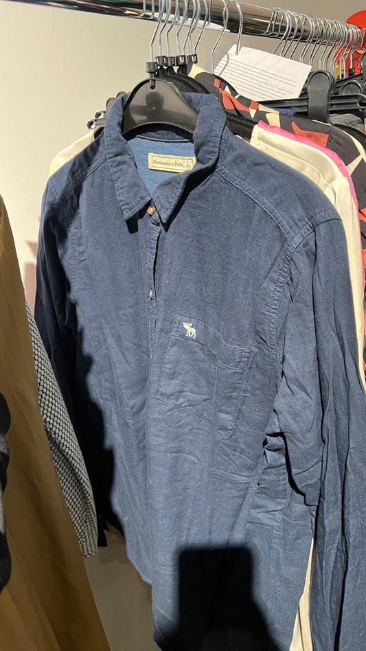 Abercrombie & Fitch Hemd Dunkelblau Gr.: L