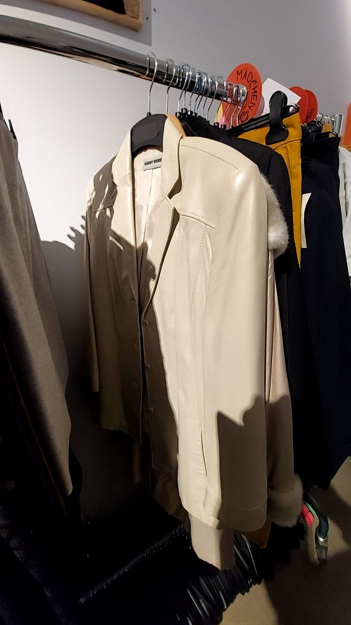 Gerry Weber Lederjacke Creme Gr.: XL