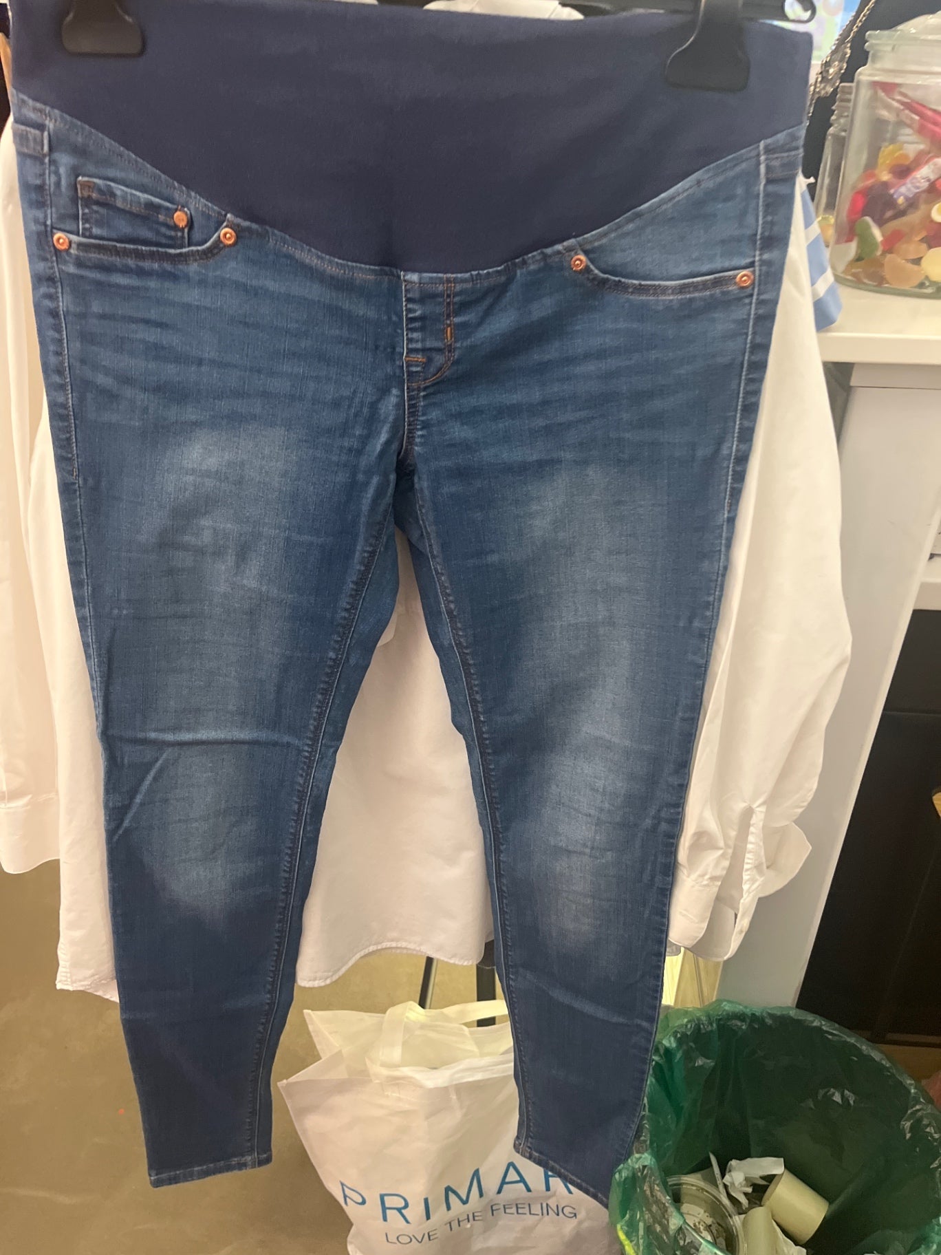 H&M Umstandsjeans Blau Gr.: L