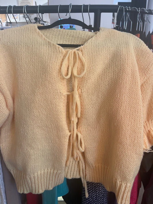 SHEIN Strickjacke Hellgelb Gr.: L