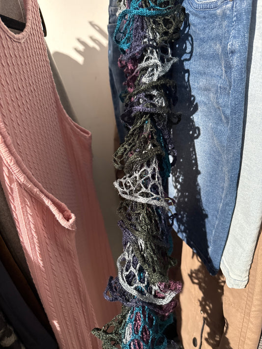 Schal Multicolor gehäkelt