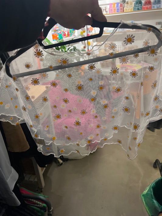 T-Shirt Transparent Gänseblümchen Gr.: S
