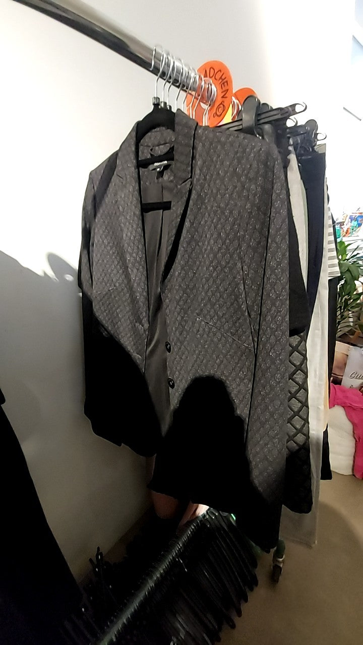 Comma Blazer Grau mit Schwarz Gr.: XS
