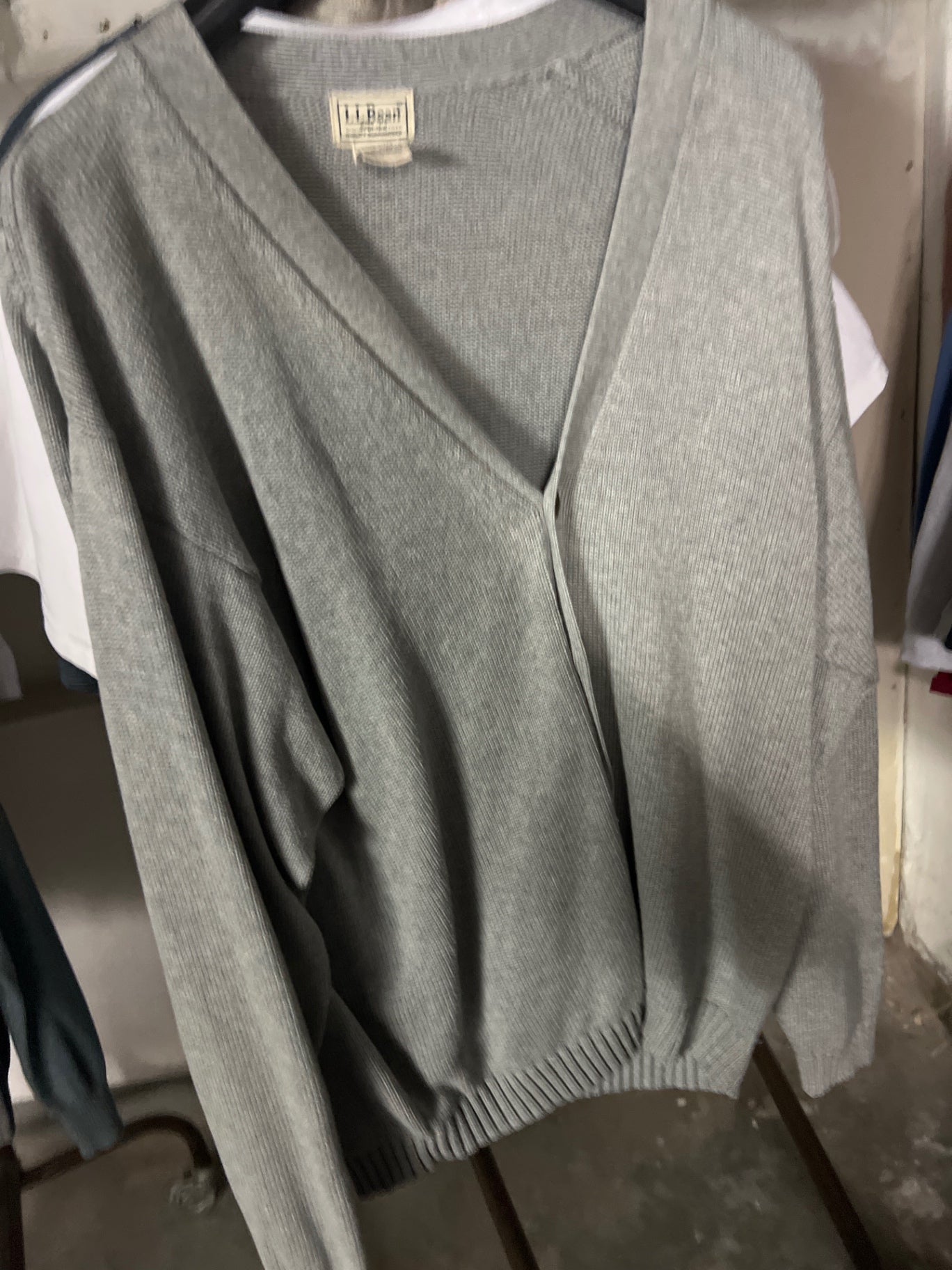 L.L.Bean Strickjacke Grau Gr.: XL