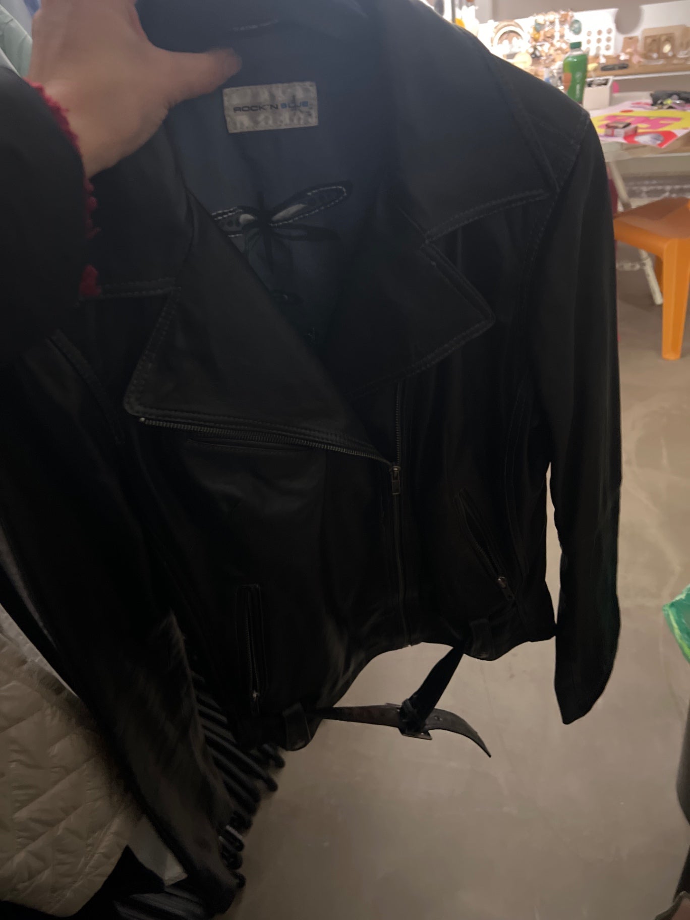 ROCK N BLUE Lederjacke Schwarz Gr.: L