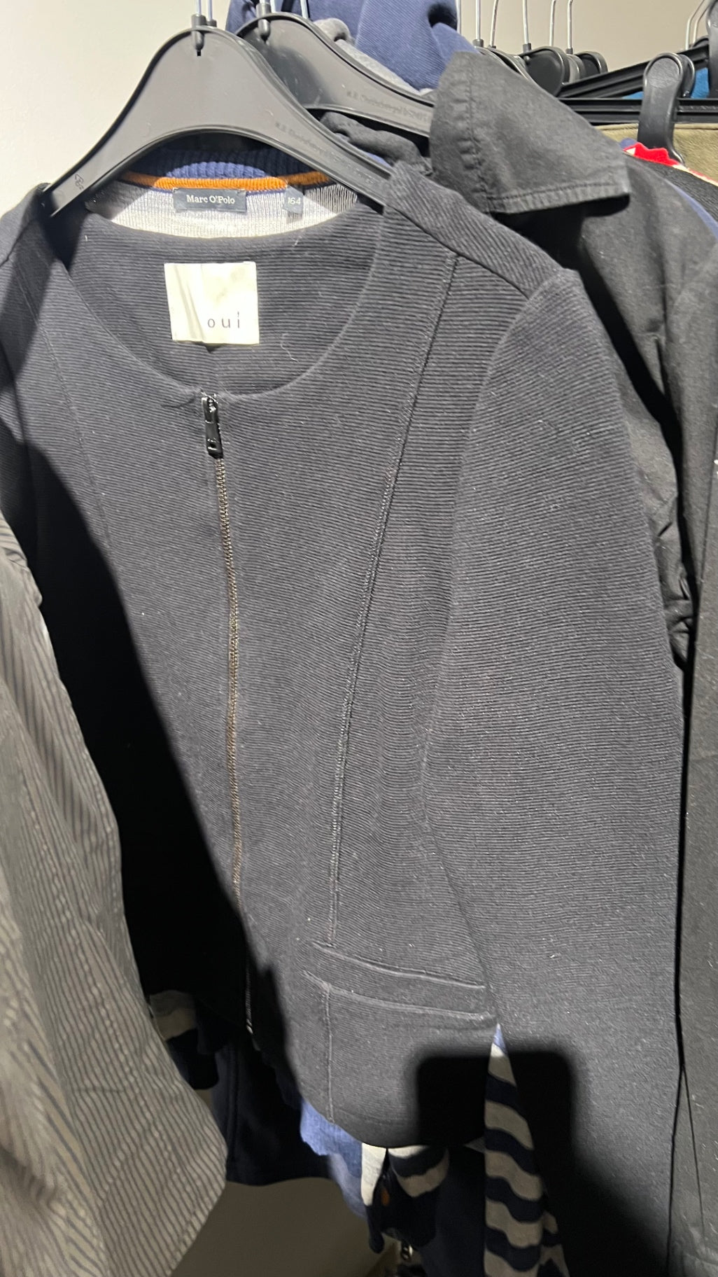 oui Strickjacke Schwarz Gr.: M
