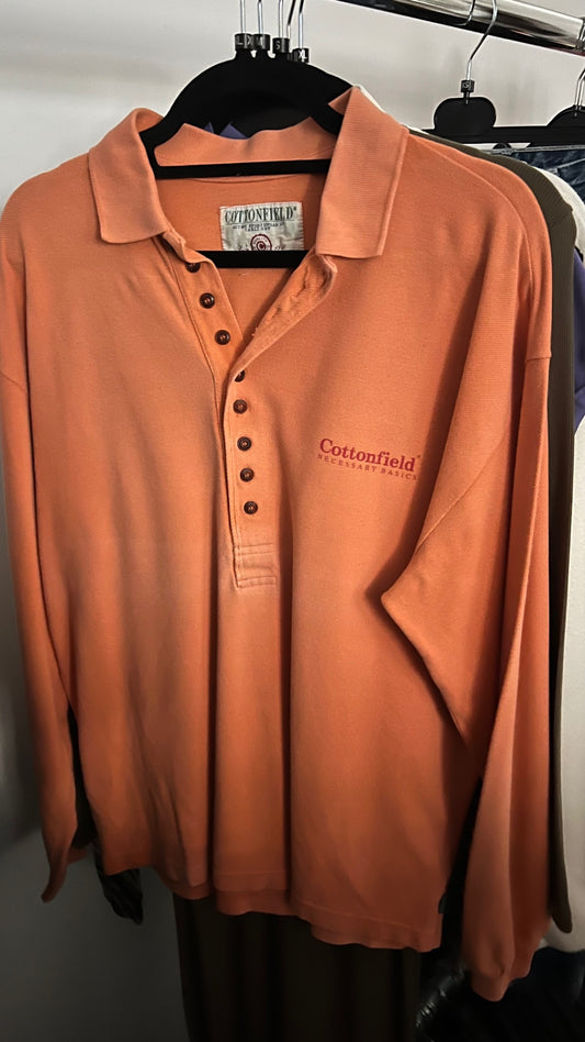 Cottonfield Polo Shirt Orange Gr.: L