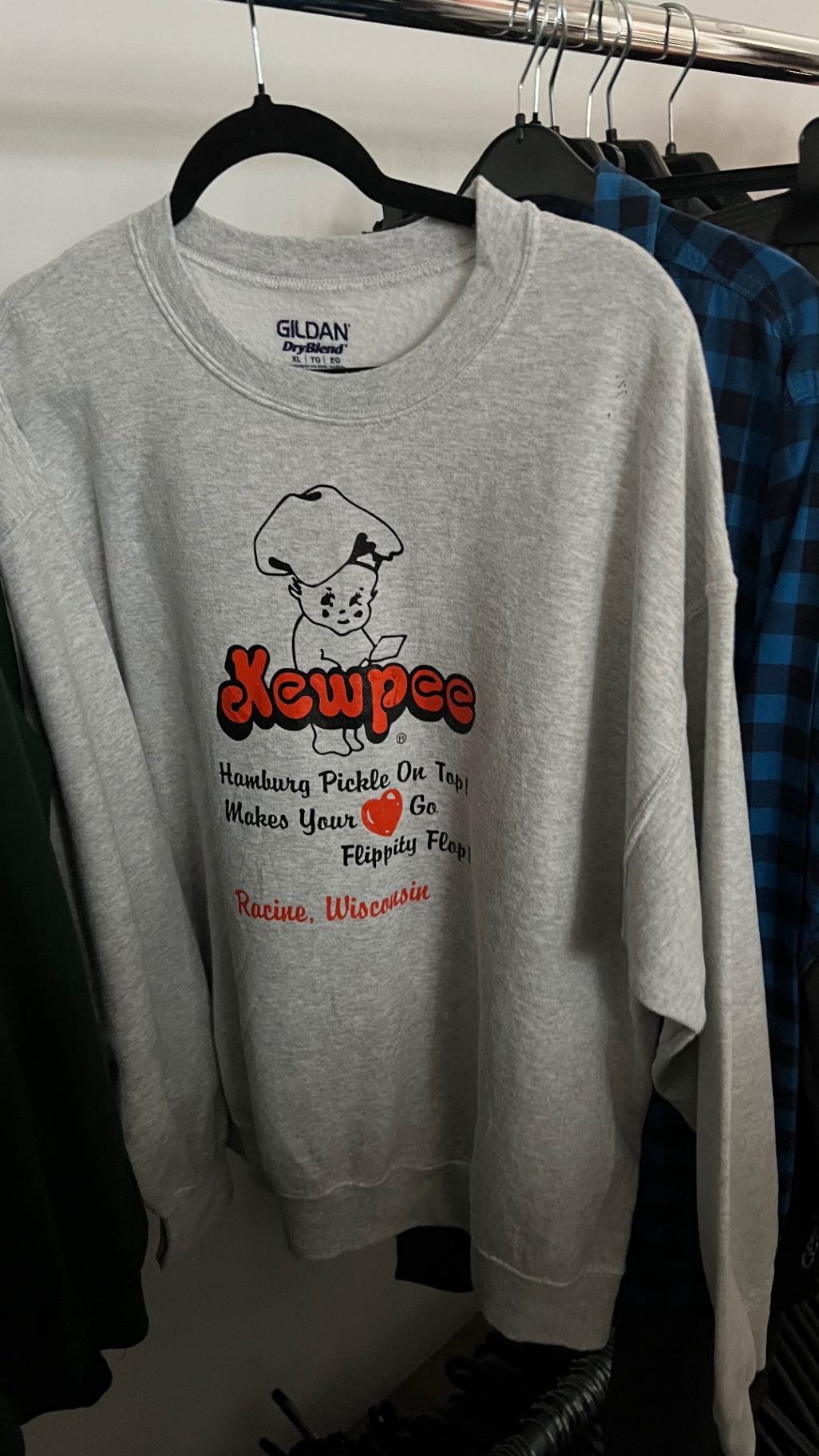 GILDAN Sweatshirt Grau Gr.: XXL
